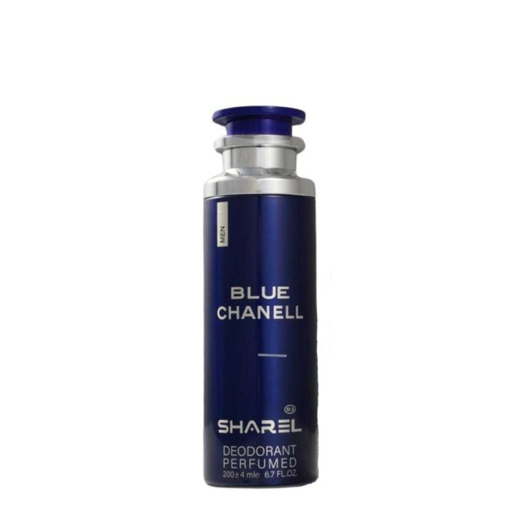 اسپری بدن مردانه شارل مدل Blue Chanell حجم 200 میلی لیتر