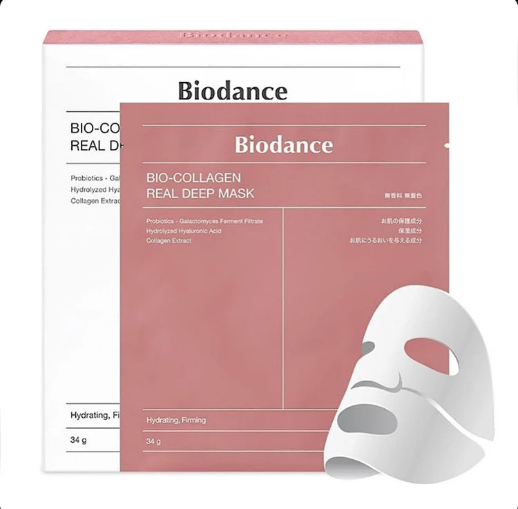 ماسک جوانساز و آبرسان بایو کلاژن بایودنس یک شیت (ورق) BIODANCE
