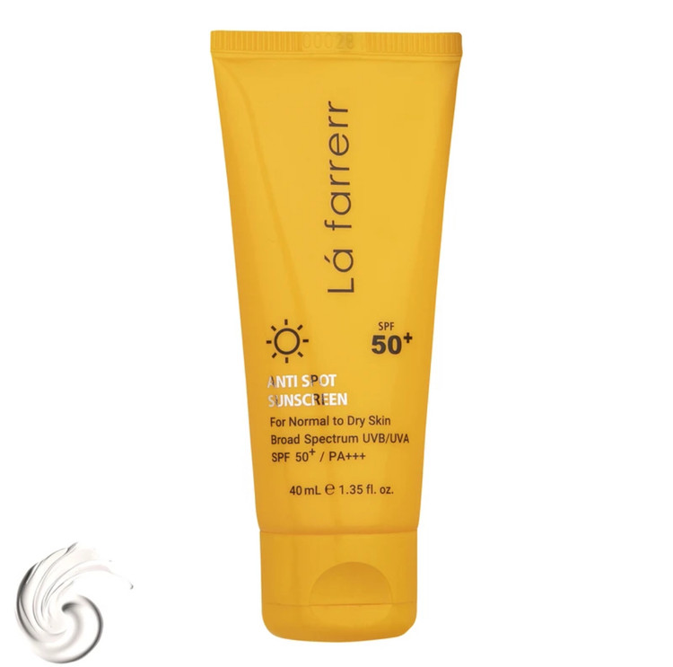 کرم ضدآفتاب و ضدلک بیرنگ لافارر مدل SPF50، مناسب پوستهای خشک و معمولی، حجم 40 میلیلیتر