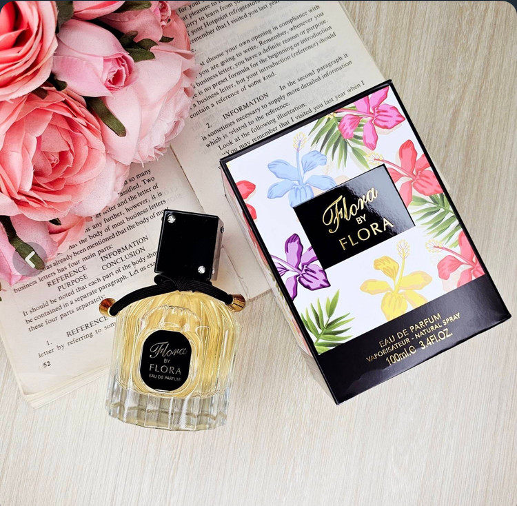 عطر ادکلن زنانه گوچی فلورا فراگرنس ورد فلورا بای فلورا (Fragrance World Gucci Flora by Gucci)حجم100میل