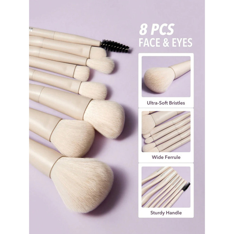 ست برس آرایشی مدل Pro Core مجموعه 8 عددی