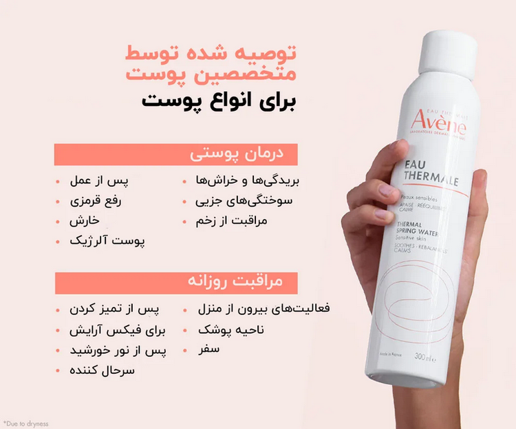 اسپری آب مدل EAU thermal حجم 300 میلی لیتر